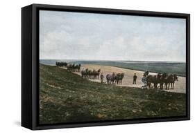 Ploughing, Canada-null-Framed Stretched Canvas