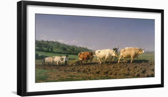 Ploughing in Nevers-Rosa Bonheur-Framed Giclee Print