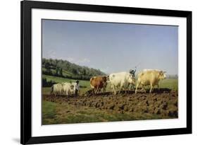 Ploughing in Nivernais, 1849-Rosa Bonheur-Framed Giclee Print