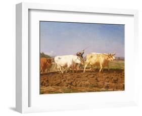 Ploughing in the Nivernais, 1850-Rosa Bonheur-Framed Giclee Print