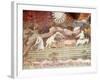 Ploughing, September, from Cycle of Months, Fresco, 15th Century, Buonconsiglio Castle-Venceslao-Framed Giclee Print