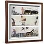 Ploughing, Sowing, and Harrowing, C1300-1340, (C1900-192)-null-Framed Giclee Print