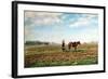 Ploughing the Field, 1871-Mikhail Konstantinovich Klodt-Framed Giclee Print