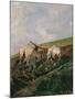 Ploughing-Giovanni Fattori-Mounted Giclee Print