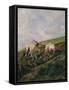 Ploughing-Giovanni Fattori-Framed Stretched Canvas