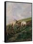 Ploughing-Giovanni Fattori-Framed Stretched Canvas