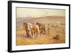 Ploughing-Joseph Harold Swanwick-Framed Giclee Print