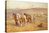 Ploughing-Joseph Harold Swanwick-Stretched Canvas