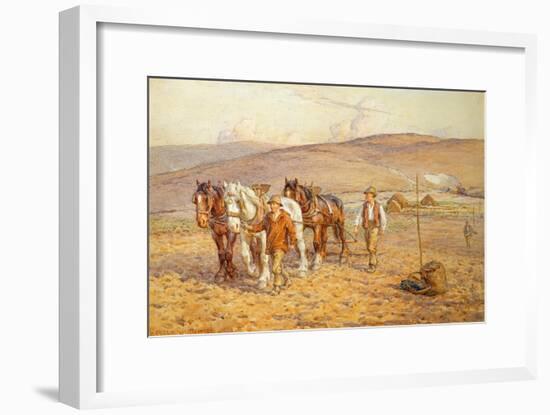 Ploughing-Joseph Harold Swanwick-Framed Giclee Print