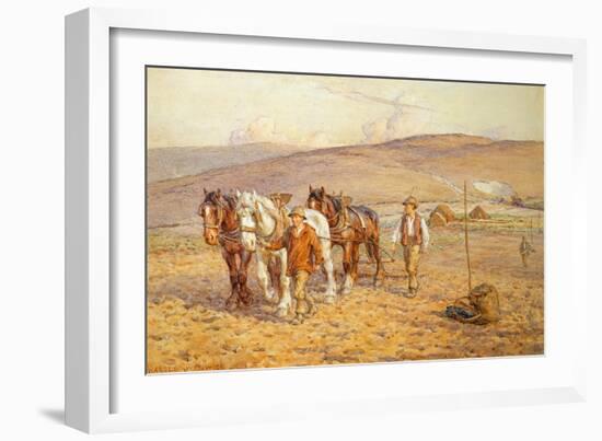 Ploughing-Joseph Harold Swanwick-Framed Giclee Print