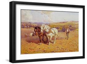 Ploughing-Joseph Harold Swanwick-Framed Giclee Print