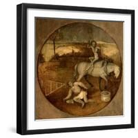 Ploughman Unhorsed by a Demon-Hieronymus Bosch-Framed Giclee Print