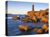 Ploumanach Lighthouse, Cote de Granit Rose, Cotes d'Amor, Brittany, France-Doug Pearson-Stretched Canvas