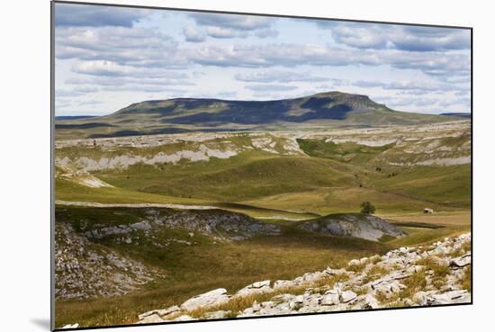 Plover Hill and Pen Y Ghent from Long Scar Above Crummack, Crummack Dale, Yorkshire Dales-Mark Sunderland-Mounted Photographic Print