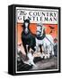 "Plowing the Field," Country Gentleman Cover, July 26, 1924-Paul Bransom-Framed Stretched Canvas