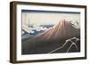 Pluie d'orage sous le sommet du Fuji-Katsushika Hokusai-Framed Giclee Print