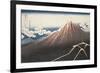 Pluie d'orage sous le sommet du Fuji-Katsushika Hokusai-Framed Giclee Print