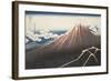 Pluie d'orage sous le sommet du Fuji-Katsushika Hokusai-Framed Giclee Print