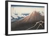 Pluie d'orage sous le sommet du Fuji-Katsushika Hokusai-Framed Giclee Print