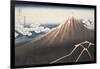 Pluie d'orage sous le sommet du Fuji-Katsushika Hokusai-Framed Giclee Print