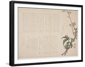 Plum and Camellia Branches, 1829-Nagayama K?choku-Framed Giclee Print