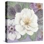 Plum and Lavender Garden 1-Colleen Sarah-Stretched Canvas