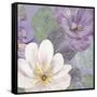 Plum and Lavender Garden 2-Colleen Sarah-Framed Stretched Canvas