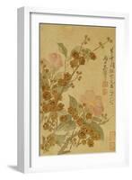 Plum Blossom and Camelias-Yun Shouping-Framed Giclee Print