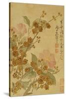 Plum Blossom and Camelias-Yun Shouping-Stretched Canvas