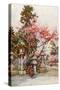 Plum Blossom and Lanterns-Ella Du Cane-Stretched Canvas