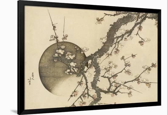 Plum Blossom and the Moon from the Book Mount Fuji in Spring (Haru No Fuji), C.1803-Katsushika Hokusai-Framed Giclee Print