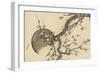 Plum Blossom and the Moon from the Book Mount Fuji in Spring (Haru No Fuji), C.1803-Katsushika Hokusai-Framed Premium Giclee Print