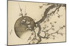 Plum Blossom and the Moon from the Book Mount Fuji in Spring (Haru No Fuji), C.1803-Katsushika Hokusai-Mounted Giclee Print