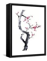 Plum Blossom Branch I-Nan Rae-Framed Stretched Canvas