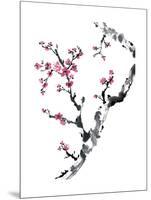 Plum Blossom Branch II-Nan Rae-Mounted Art Print