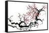 Plum Blossom Branch III-Nan Rae-Framed Stretched Canvas