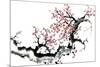 Plum Blossom Branch III-Nan Rae-Mounted Premium Giclee Print