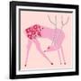 Plum Blossom Deer-null-Framed Giclee Print