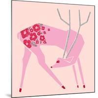 Plum Blossom Deer-null-Mounted Giclee Print