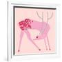 Plum Blossom Deer-null-Framed Giclee Print