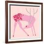 Plum Blossom Deer-null-Framed Giclee Print