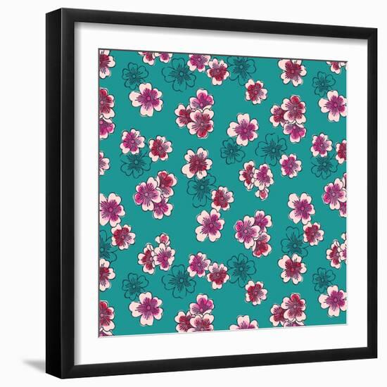 Plum Blossom-null-Framed Giclee Print