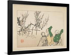 Plum Blossoms, C. 1877-Shibata Zeshin-Framed Giclee Print