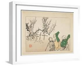 Plum Blossoms, C. 1877-Shibata Zeshin-Framed Giclee Print