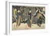 Plum Blossoms in the Evening Snow, 1847-1852-Utagawa Kuniyoshi-Framed Giclee Print