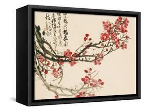Plum Blossoms-Wu Changshuo-Framed Stretched Canvas