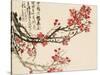 Plum Blossoms-Wu Changshuo-Stretched Canvas