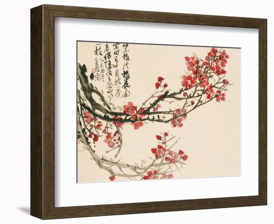 Plum Blossoms-Wu Changshuo-Framed Premium Giclee Print