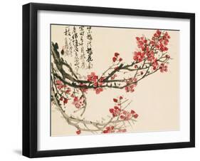 Plum Blossoms-Wu Changshuo-Framed Giclee Print