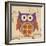 Plum Boho Owl-Hope Smith-Framed Art Print